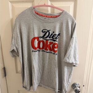 Coca Cola Gray T-Shirt with Red Accents
